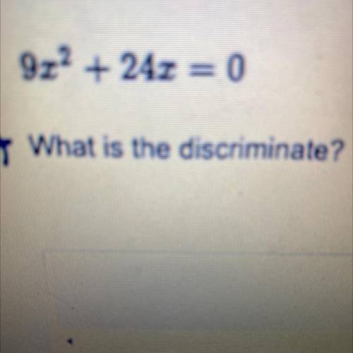 What is the discriminate?