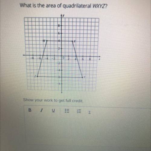 What is the area of the quadiralateral