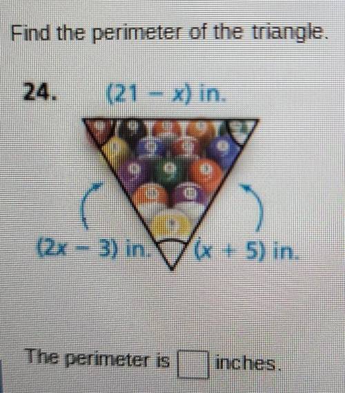 Find the perimeter of the triangle.