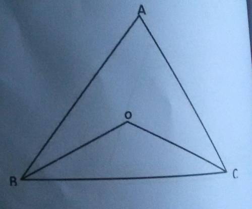 In the given figure OB bisects Angle ABC and OC bisects Angle ABC, prove that Angle BOC- angle BAC=