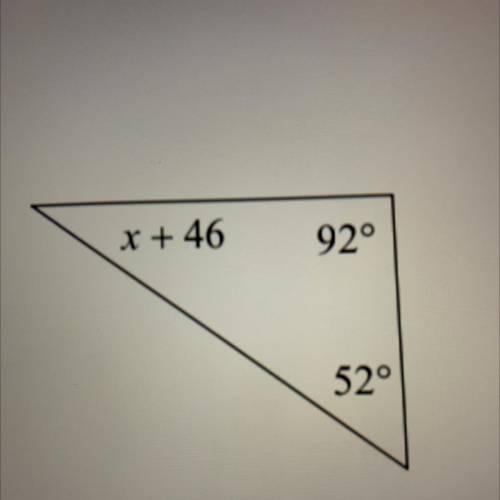 Please answer! ￼solve for x