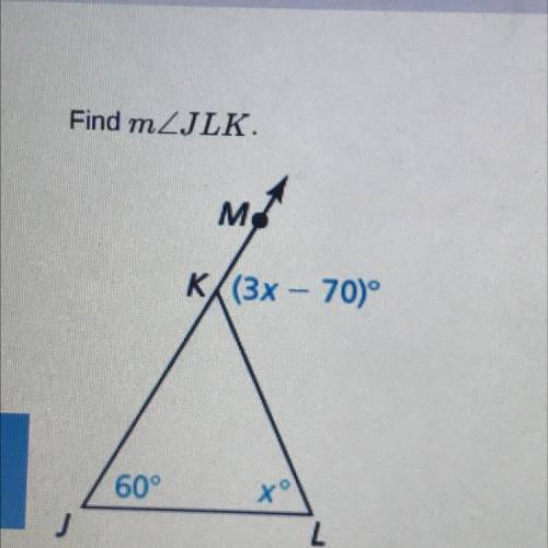 (3x-70) x=60 what would K be