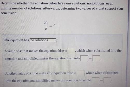 please i need help quick ...i also need help with the number of solutions there is infinite, no sol