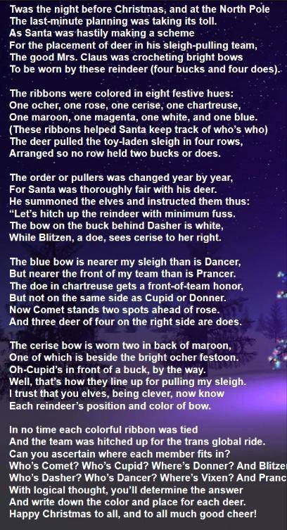 Anybody want to help solve a Christmas riddle?