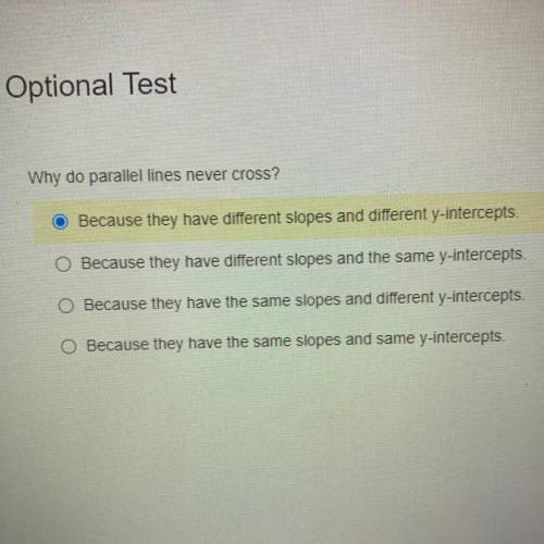 Why do parallel lines never cross?
Answers Are