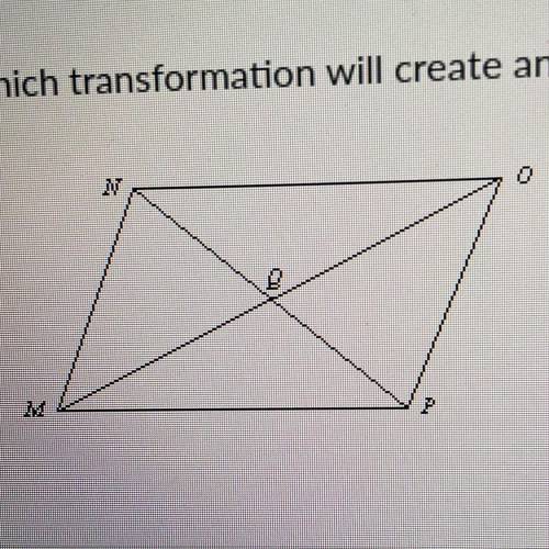 Which transformation will create an image of MNOP that coincides with the original figure?