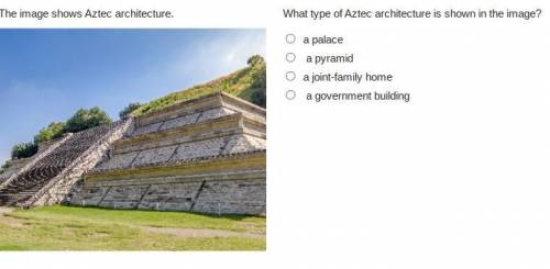 The image shows Aztec architecture.

What type of Aztec architecture is shown in the image?
a pala