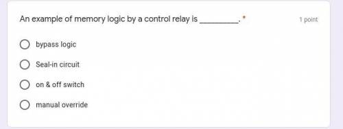 Someone, please help! it's about electrical control and this is timed!!