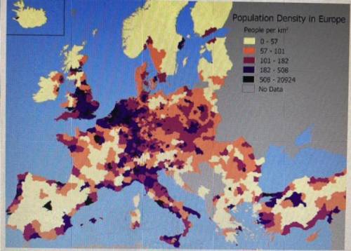 At the very north of Europe there is a low population density, why is the population so low? (think
