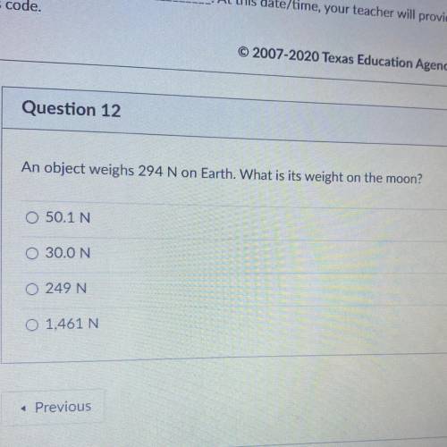 What would the weight on the moon be ?