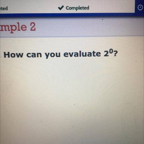 How can you evaluate 2º?