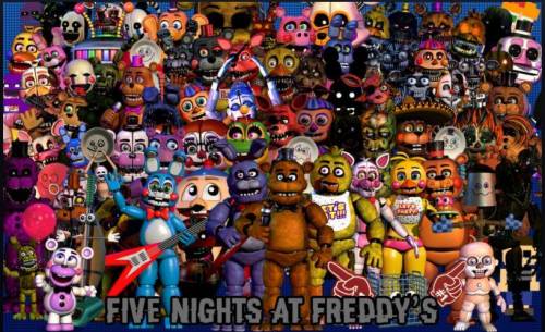 Name all of the fnaf charecters