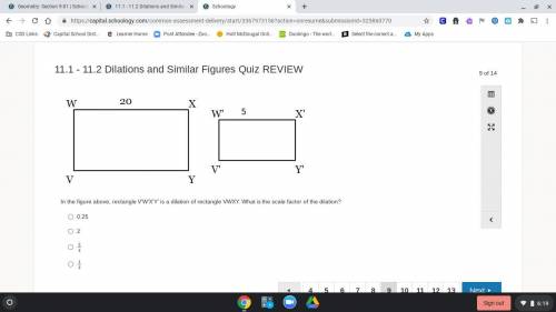 In the figure above, rectangle V'W'X'Y' is a dilation of rectangle VWXY. What is the scale factor o