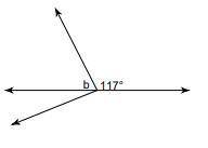 Find the measure of the supplementary angle b