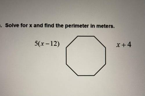 What does x equal? What’s the perimeter?