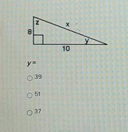 Y=A.39B.51C.37Find what y is through the photo