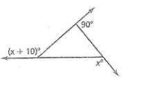 Please help me find X in the triangle.