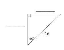 Find the exact values of the missing side lengths in the triangles below.
