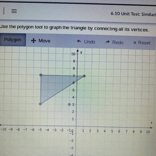 Graph the image of the figure after a dilation with a scale factor of 1/2 centered at (-1,3)

Use