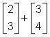 Which of the following matrix addition problems are possible?