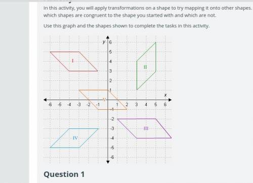 Is there a transformation that maps shape I onto shape III? Explain your answer