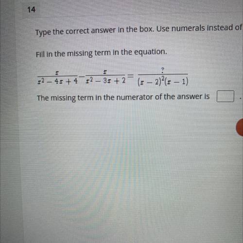URGENT!!! PLEASE HELP!

Fill in the missing term in the equation.
t2-4s+4 –3r +2 (-2){z –1)
The mi