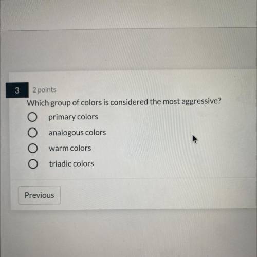 Which group of colors is considered the most aggressive?