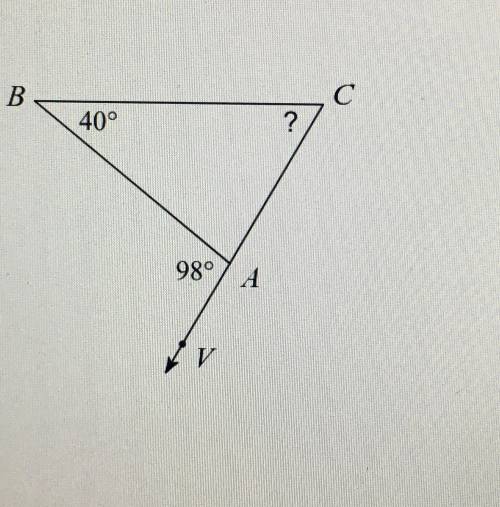 Find the measure of the angle C
Please help!