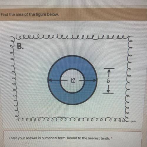 HELP ASAP 
Find the area of the figure below 12 6