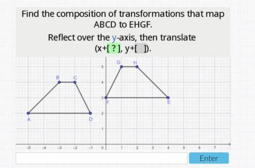Find the composition of transformations that map ABCD to EHGF