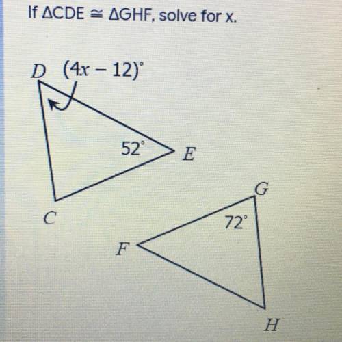 Please solve for x .?