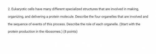 I need help for this biology question