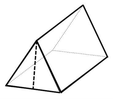 Which of the following describes the cross section formed by slicing the triangular prism parallel
