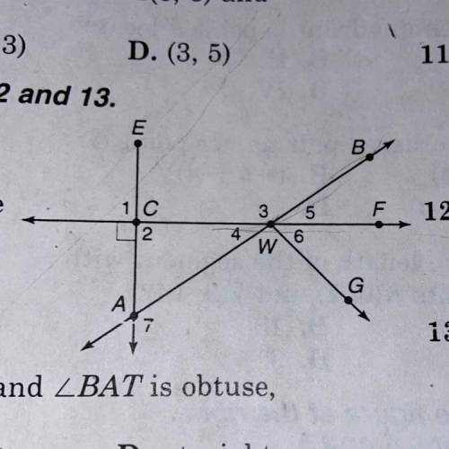 How many right angles appear to be in the figure 
A. One
B. Two
C. Three
D. Four