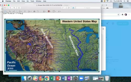 Using the map and your knowledge of U.S. history, what do the details of the Rocky Mountains sugges