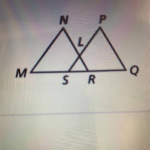 In the diagram, MNR SPQ.

If NL = 18, SP = 33, SR = 10,
RQ = 24, and QP = 30.
What is the perimete