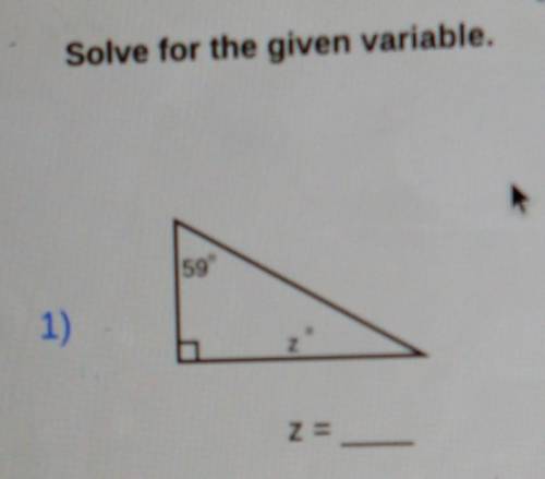 Solve for given variable