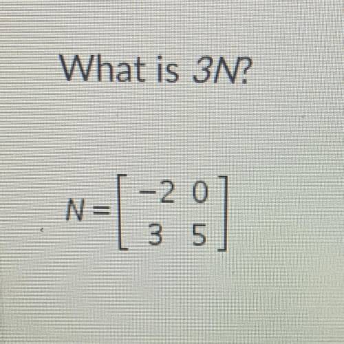 What is 3n? i dont know how to do matrices