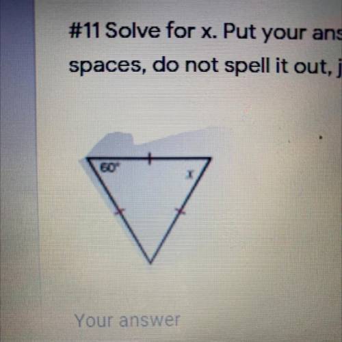 Who knows how to get the answer for X?