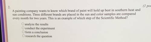 A painting company wants to know which brand of paint will hold up best in southern heat and sun co