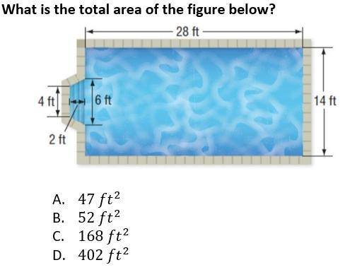 What is the total area of the figure below?