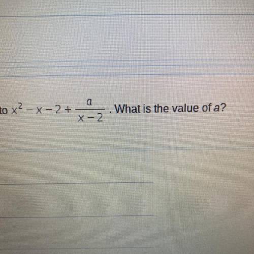 What is the value of A??