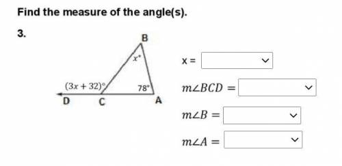 PLZ HELP ASAP find the measure of the angle
