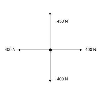 What is the correct interpretation of this diagram?

Answer choices 
Since the unbalanced force is