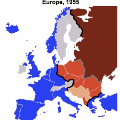 How does this map illustrate the change in power experienced in europe and the World after World Wa