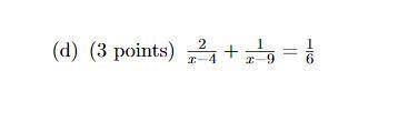 Solve the quadratic equation by factoring