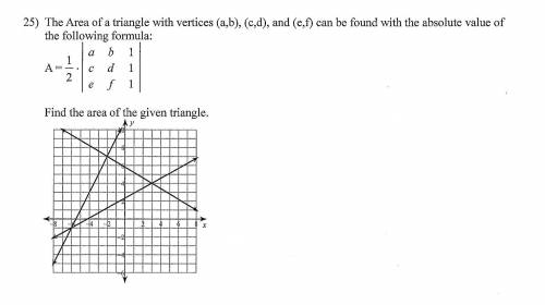 Find the area of the given triangle using the following formula: