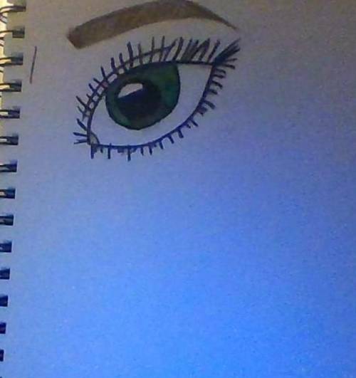 Here is my drawing of an eye lol