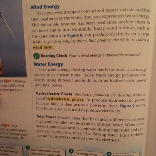 How is wind energy captured?

where is wind energy found?
how is water energy captured?
where is w