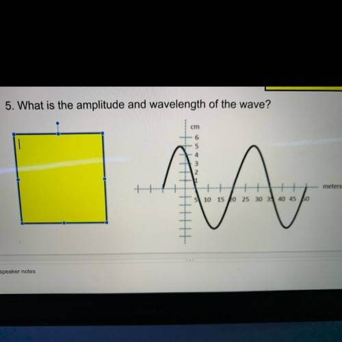5. What is the amplitude and wavelength of the wave?